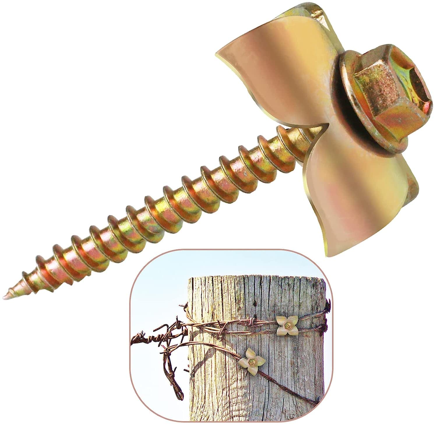 Premium Steel Wire Fencing Staples for Softwoods - Reusable Fence Staple Fasteners with Wire Fixer - Ideal for Wire Mesh & Woven Fencing (Patent Pending) - Perfect for Farm Fencing, Garden Enclosures, and DIY Wood Projects