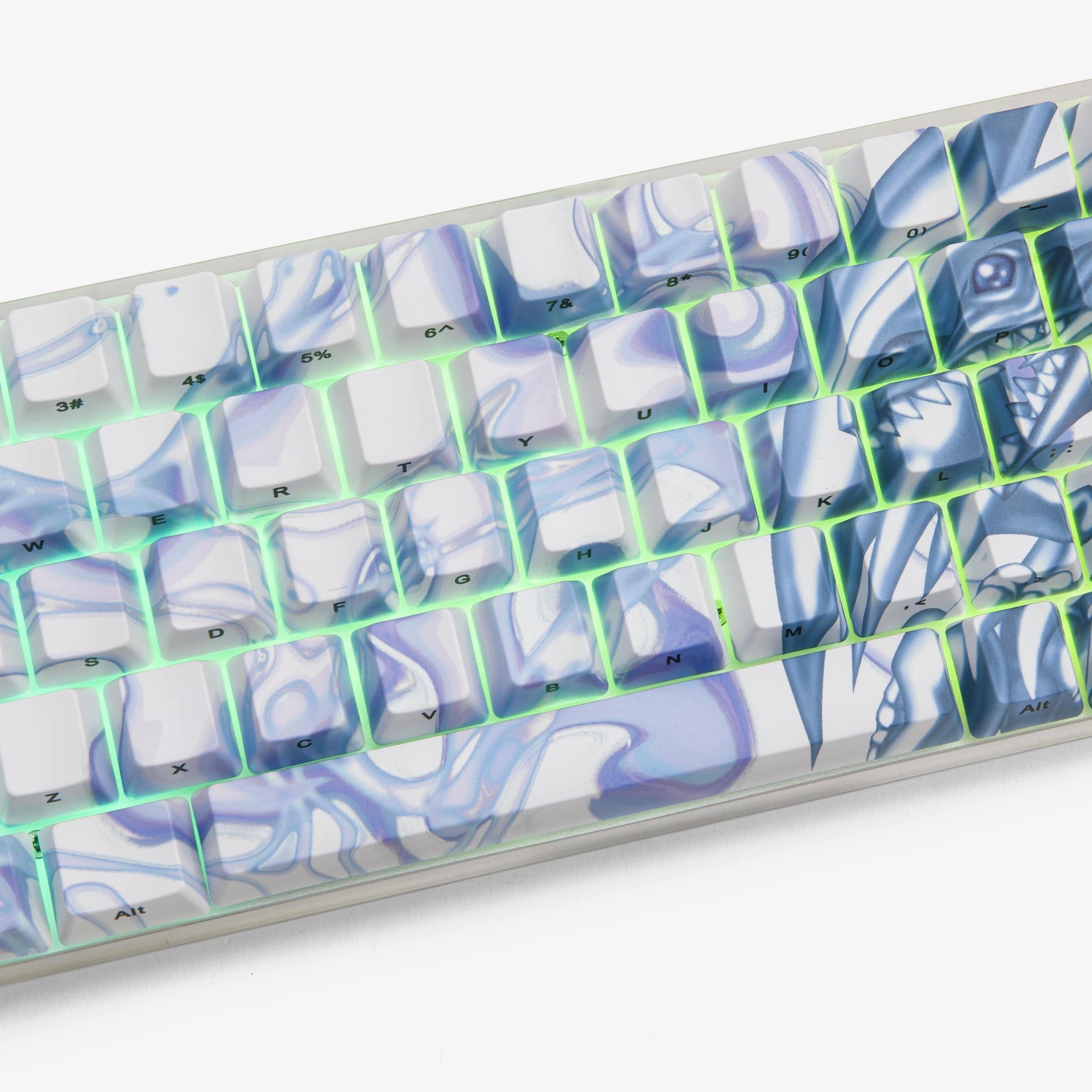 YGO x HG Basecamp 65 Mechanical Keyboard - Blue Eyes White Dragon Edition | Custom Gaming Keyboard for PC & Mac | Perfect for Esports, Typing & Collectors