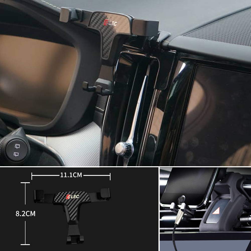 2018-2019 Volvo XC60 Car Phone Holder - Adjustable Air Vent Mount for Smartphones 3.5-6.0 Inches - Secure & Hands-Free Driving - Perfect for GPS Navigation & Music Control