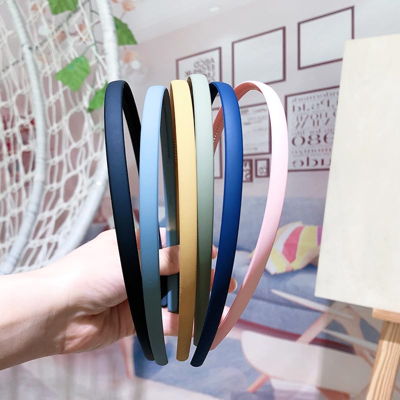 Elegant Slim Pink Alice Hair Bands for Women & Girls - Soft Headband Hair Accessories for School, Work & Everyday Wear