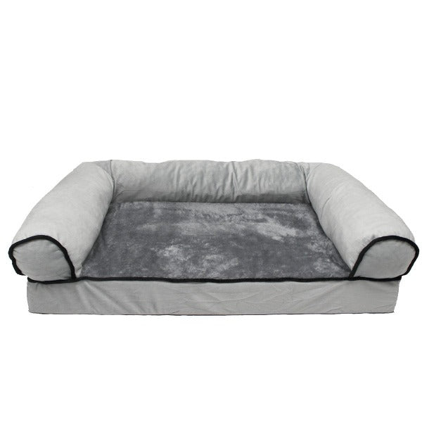 Orthopedic Memory Foam Dog Bed for Large Dogs - Waterproof Pet Sofa Bed with Removable Washable Cover - Perfect for Living Room, Crate & Travel Use