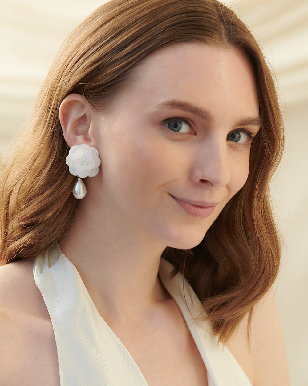Elegant Pearl & Flower Earrings for Women - Handmade Dainty Floral Jewelry Gift for Her - Perfect for Weddings, Parties & Special Occasions