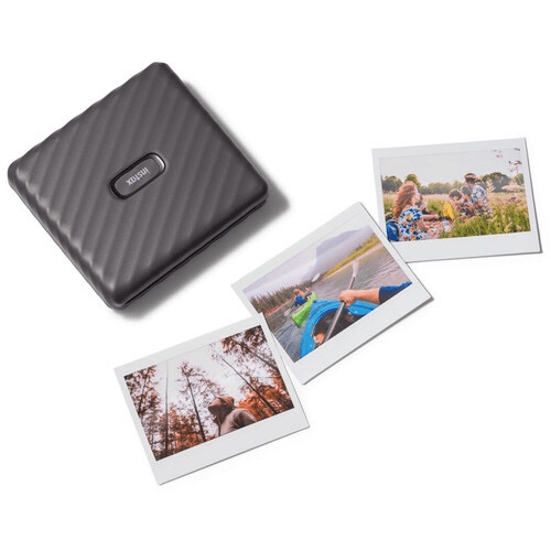 FUJIFILM INSTAX Link Wide Smartphone Printer - Print Photos Instantly from Phone, Wireless Bluetooth, Mocha Gray - Perfect for Travel, Parties & Scrapbooking