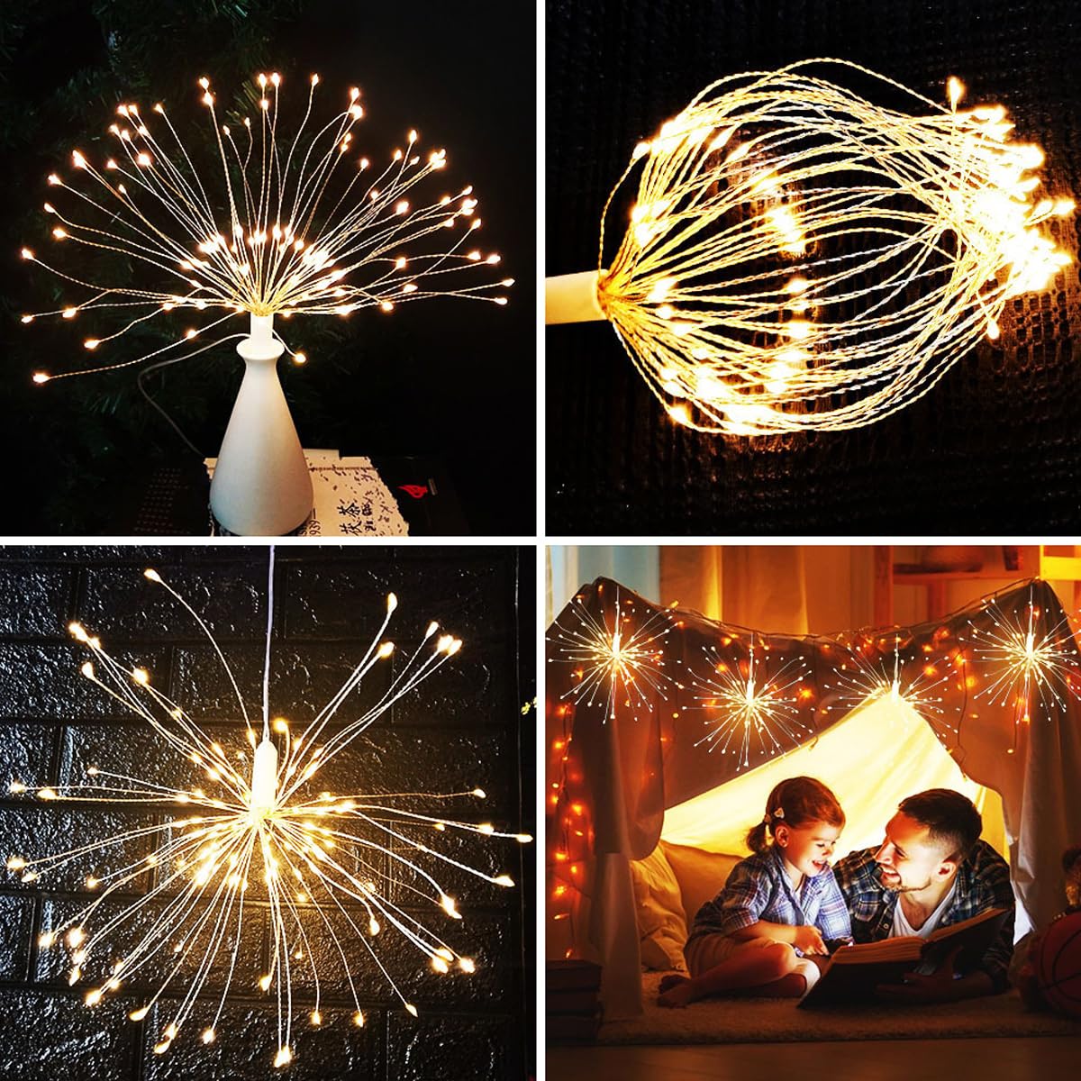 600 LED Copper Wire Fairy Lights - 10 Pack Waterproof Twinkle String Lights with 8 Modes for Christmas Decorations, Birthday Parties, Bedroom, Wedding & Outdoor Patio Lighting - Perfect for Holiday Decor, Garden Parties and Cozy Ambiance