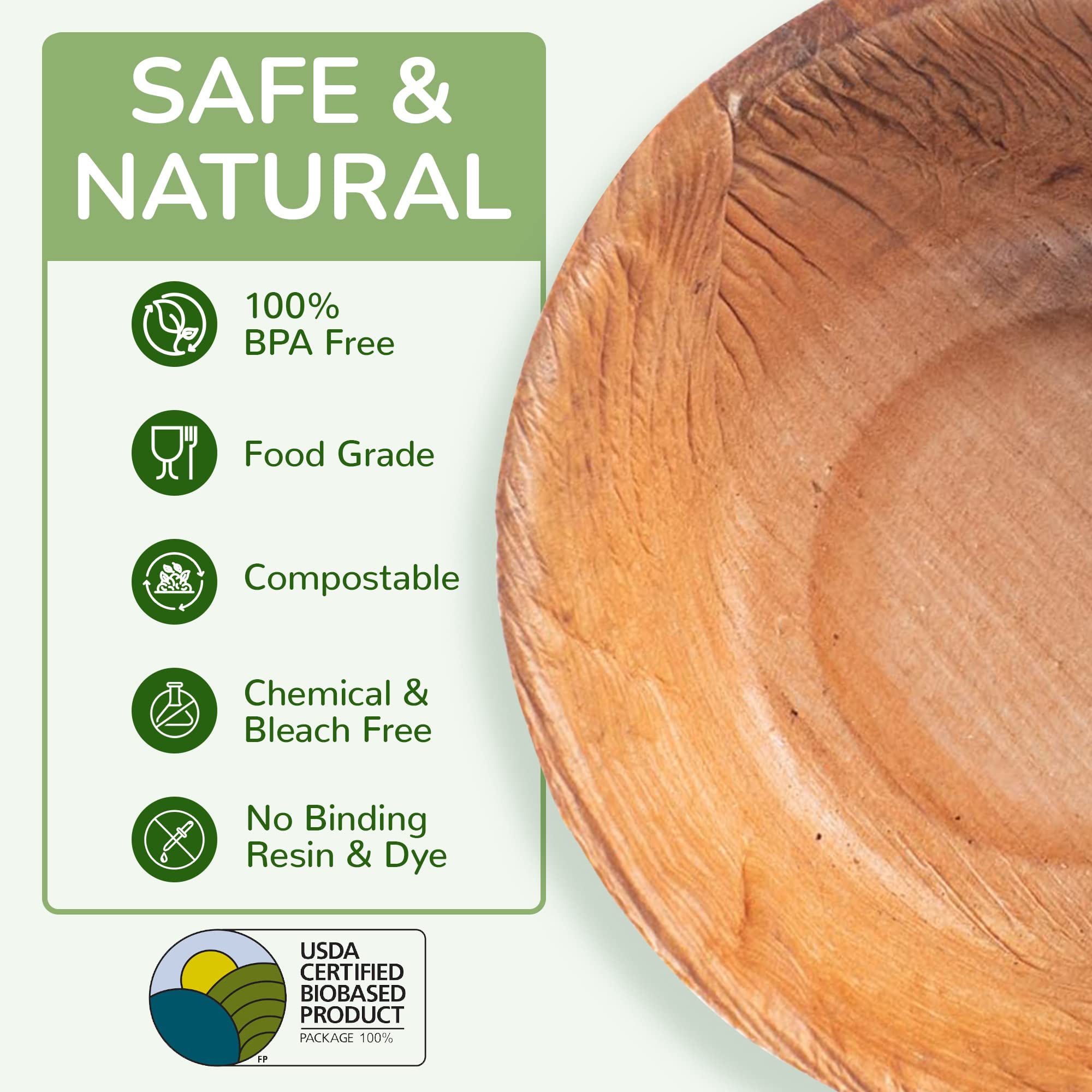 TCC - Eco-Friendly Mini Palm Leaf Condiment Cups (2.5