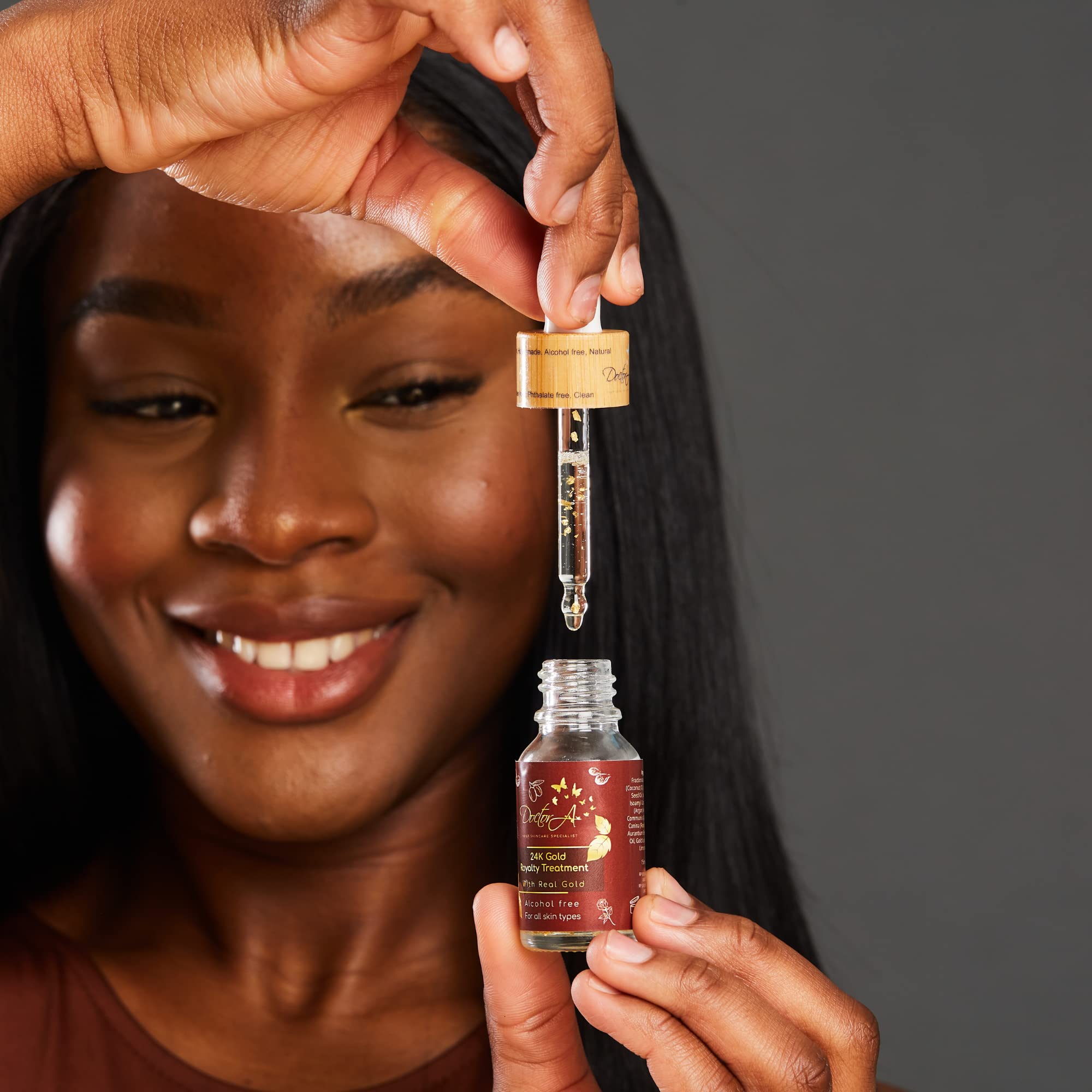 24K Gold Facial Oil Treatment - Hydrating Vegan Face Oil with Argan, Grapeseed, Rosehip, Coconut, Castor & Bergamot Oils - Anti-Aging Skin Care for Dry, Sensitive & Mature Skin - Perfect for Night Routine & Daily Moisturizing