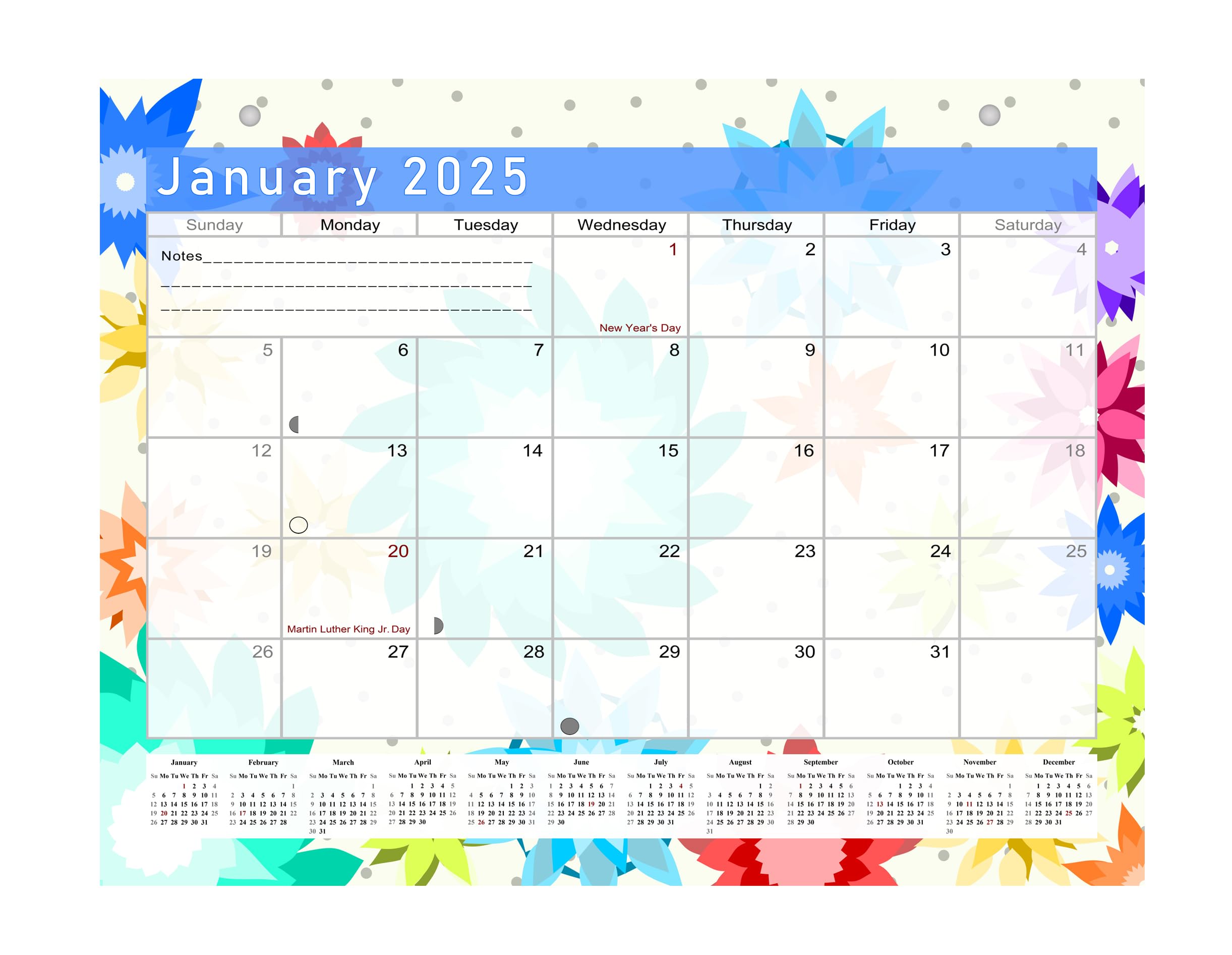 2025 Monthly Magnetic & Desk Calendar - 12-Month Wall & Desktop Planner with Stickers - Perfect for Office, Home & School Organization (Edition #01)
