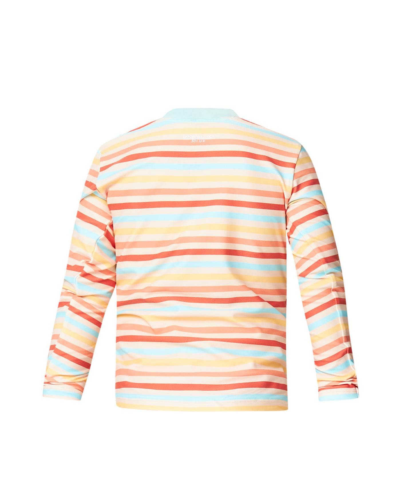 ONeill Toddler Girls SPF 50+ Long Sleeve Rash Guard UV Protection Swim Shirt for Beach, Pool & Water Play