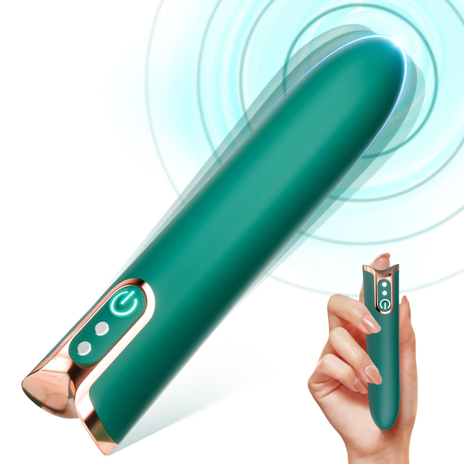 Premium Bullet Vibrator for Women - 10 Powerful Vibration Modes, Rechargeable Clitoral & G-Spot Stimulator | Discreet Mini Finger Vibrator for Couples Play & Solo Pleasure | Perfect for Bedroom Fun, Romantic Nights & Self-Care Moments