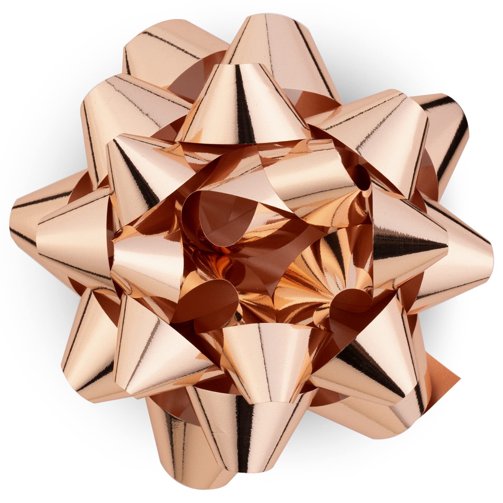 MAYPLUSS 8 Inch Rose Gold Gift Bow - Premium Decorative Bow for Birthday, Christmas, Wedding & Party Favors - Elegant Gift Wrapping Accessories for Presents, Home Decor & Special Occasions