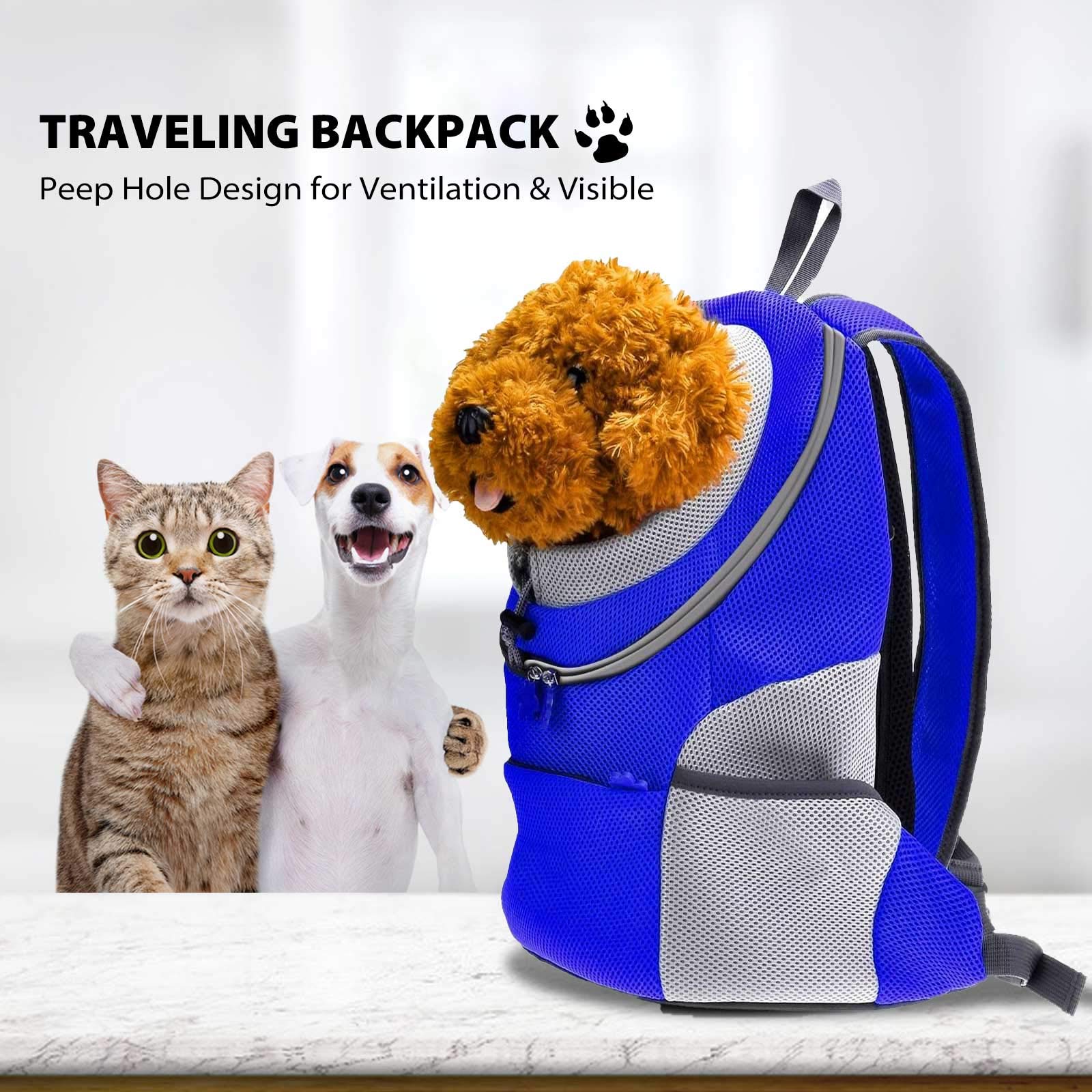 Best Dog & Cat Backpack Carrier for Travel - Lightweight Pet Carrier for Small Dogs & Cats - Perfect for Hiking, Camping & Airplane Trips