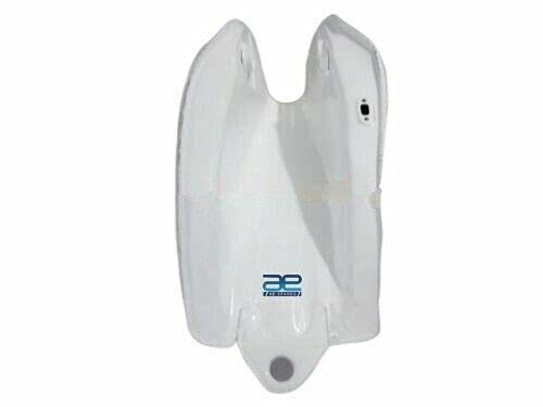 Yamaha RD350LC 1980-1981 Fuel Tank - White Painted Gas Petrol Tank with Cap & Key - Replacement for Motorcycle Restoration & Classic Bike Parts