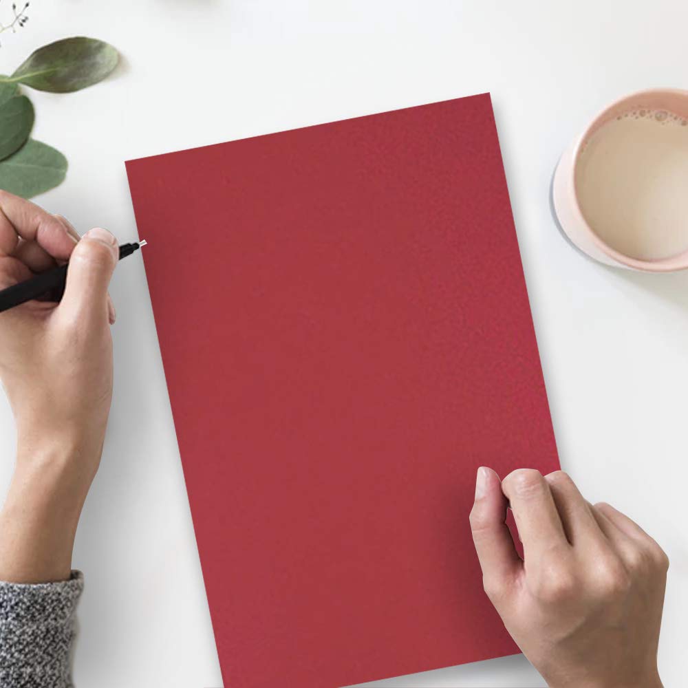 JAM PAPER Legal Matte 80lb Cardstock - 8.5 x 14 Coverstock - 216 GSM Premium Paper - Dark Red - 250 Sheets per Pack - Perfect for Business Cards, Invitations, Brochures & Craft Projects
