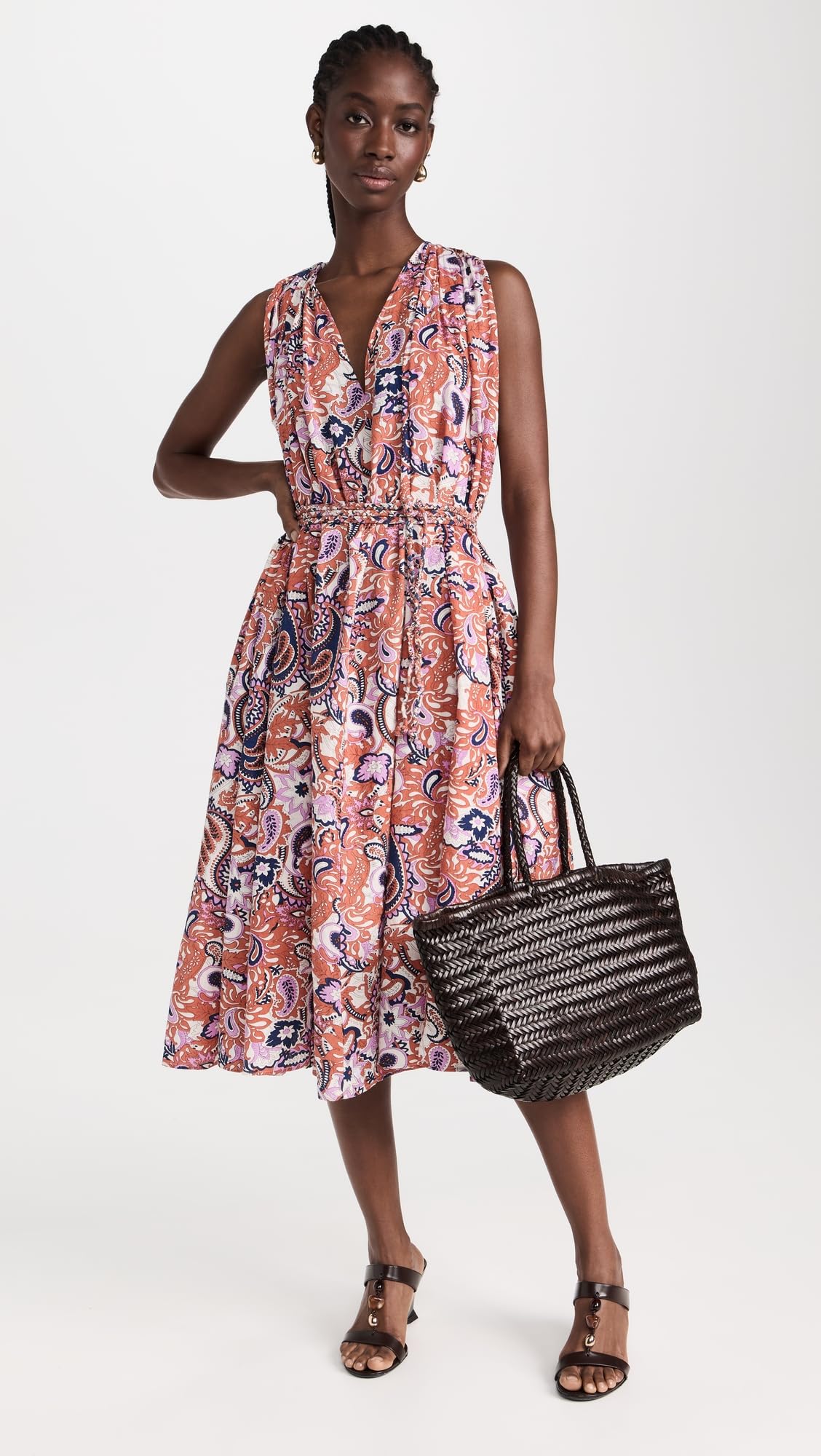 Mille Women's Marilyn Dress - Elegant Flowy Midi Dress for Summer, Party & Wedding | Comfortable & Stylish Casual Wear