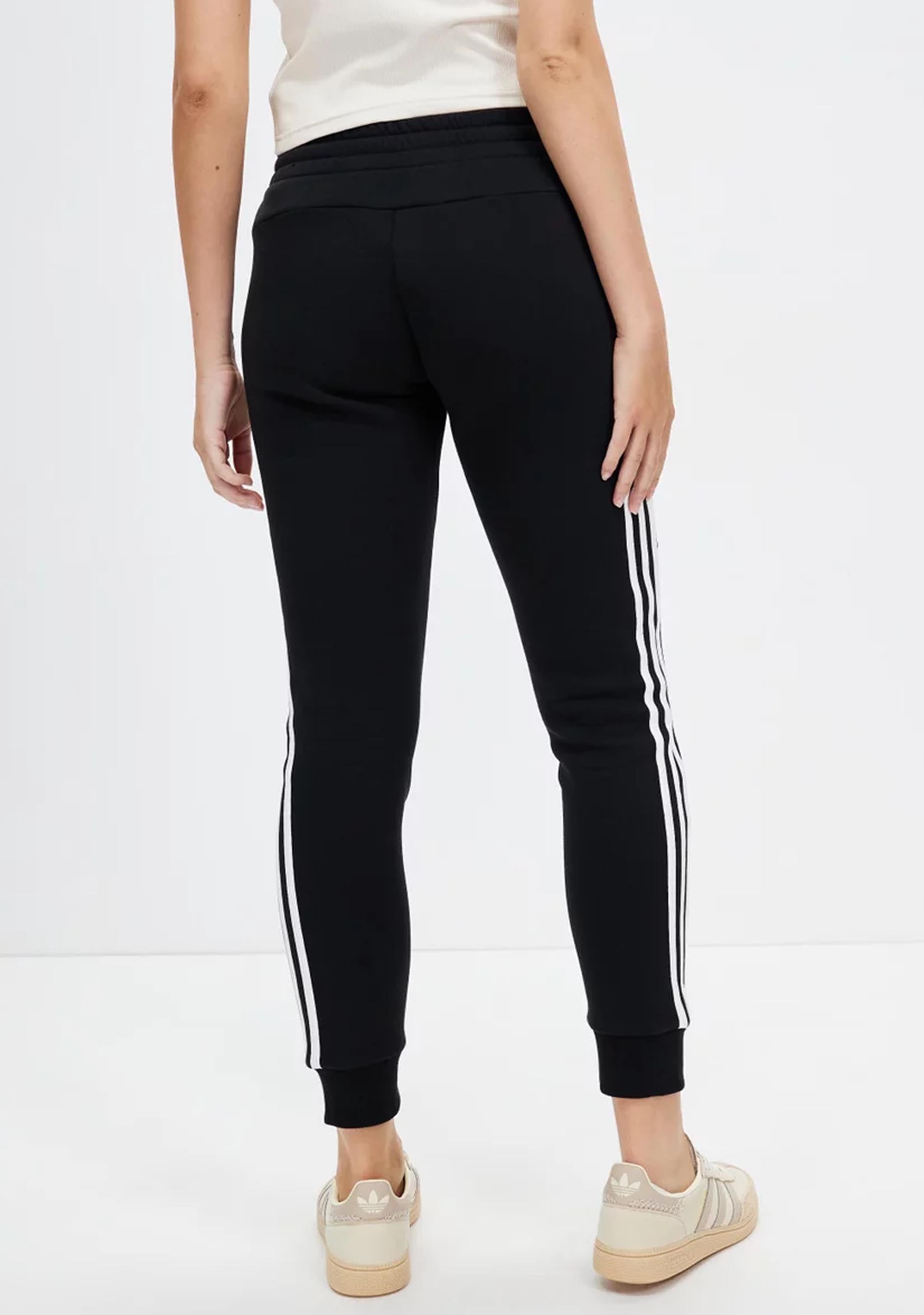 Adidas Women's Essential Fleece 3-Stripe Pants - Soft Joggers for Lounge, Workout & Casual Wear - Comfortable Athletic Pants for Running, Yoga & Everyday Use