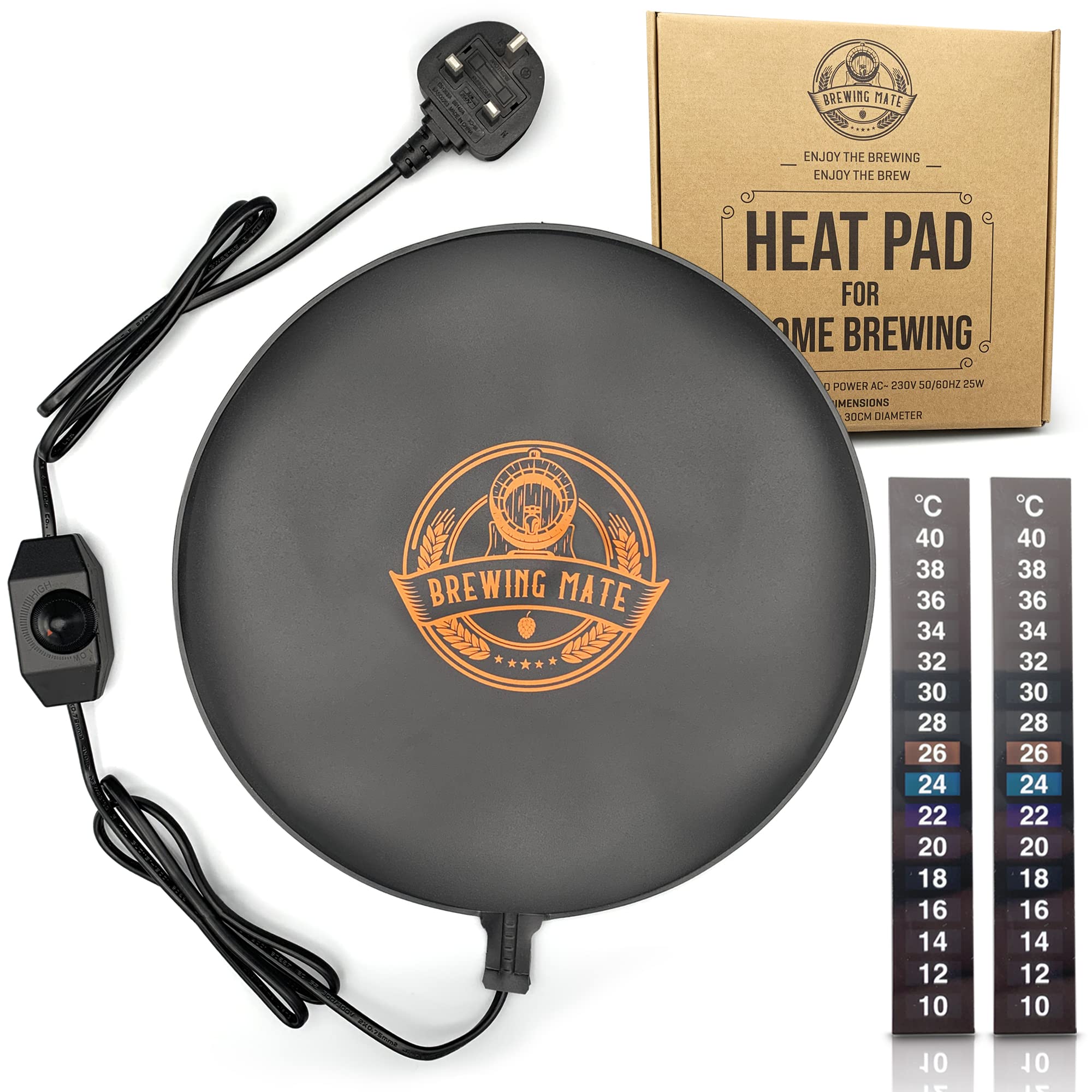Adjustable Power Home Brew Heat Pad Mat for Beer & Kombucha Fermentation - Perfect for Home Brewing, Wine Making & DIY Fermentation Projects
