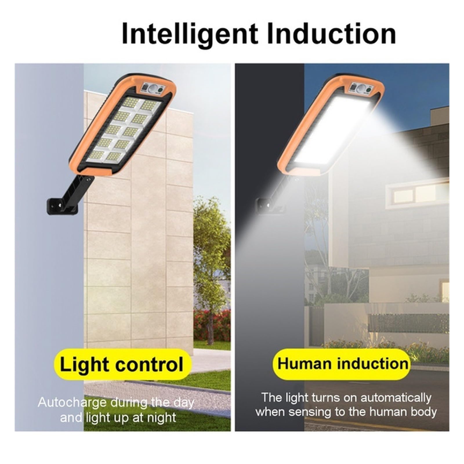 Solar Powered Outdoor Lights - Waterproof Motion Sensor Solar Street Lamp with 3 Light Modes & Remote Control for Garden, Patio, Pathway - 180° Wide Angle COB Lighting (Perfect for Landscape, Driveway & Backyard Security)