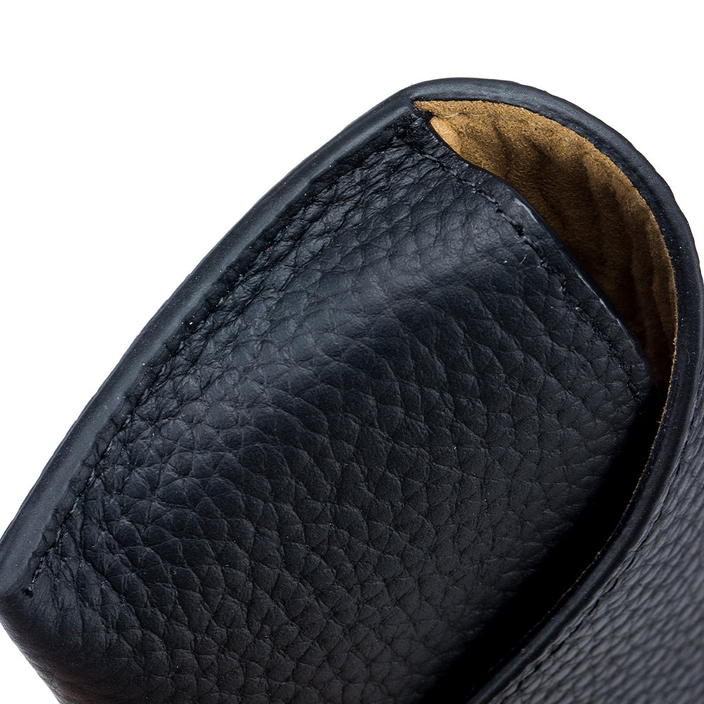 Premium Genuine Leather Glasses Case - LuxeClip Sleek & Portable Eyewear Holder for Men & Women | Travel, Office & Everyday Use