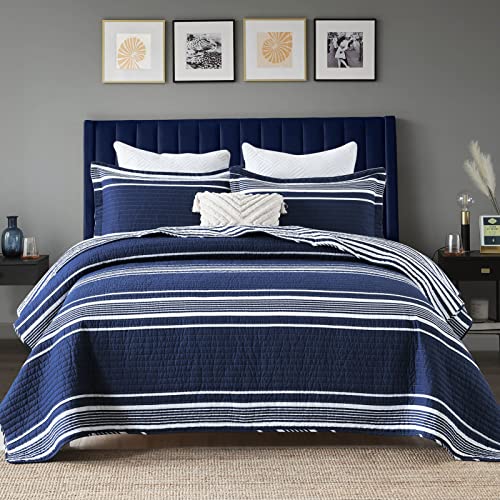 Navy Blue/White