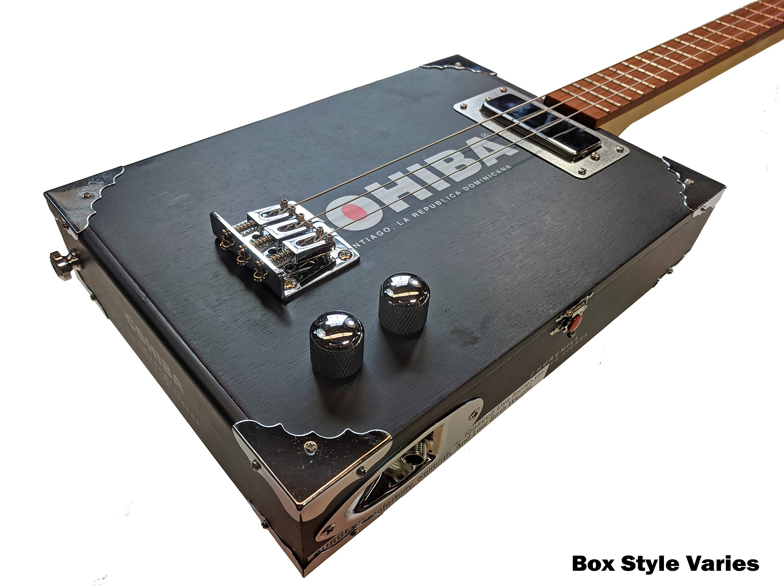 Premium Electric 3-String Cigar Box Guitar Kit by C.B. Gitty - DIY Chicago-Style Blues Instrument for Beginners & Musicians | Perfect for Home Recording, Live Performances & Blues Jam Sessions