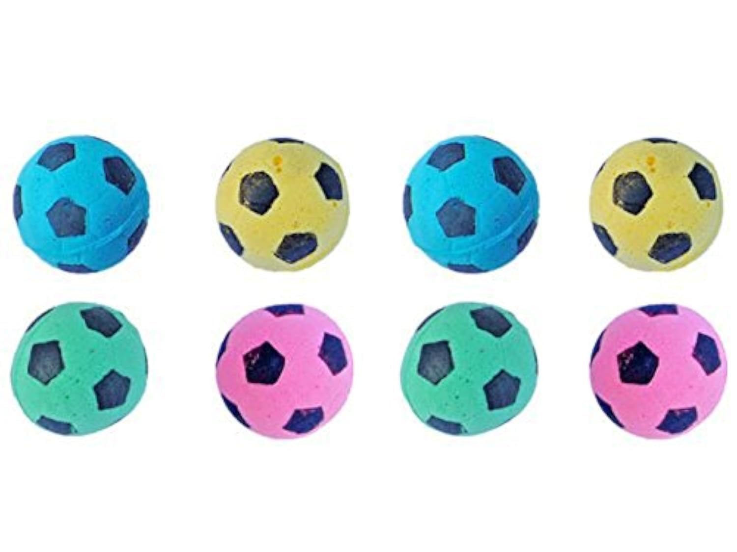 Foam Soccer Balls Cat Toys - Soft & Safe Kitten Play Balls, Pack of 8 - Fun Interactive Pet Toys for Indoor Play & Training