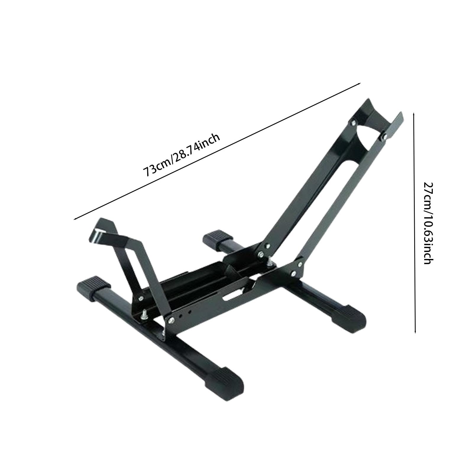 SM SunniMix Bike Floor Stand - Heavy Duty Black Steel Bicycle Parking Rack & Storage Holder for Mountain/Road Bikes - Space Saving Bike Organizer for Garage, Home, or Outdoor Use