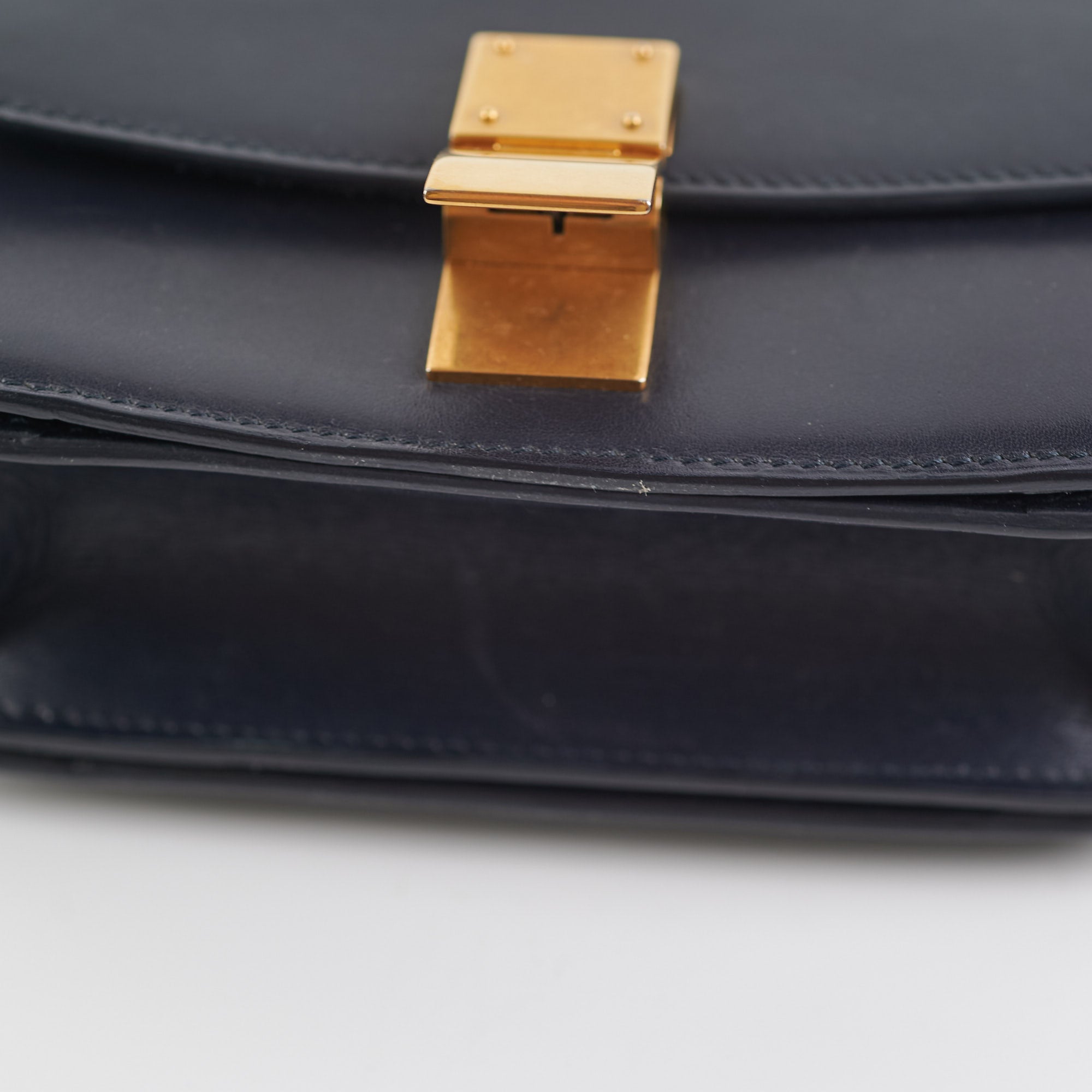 Celine Small Box Bag in Navy Blue - Luxury Crossbody Handbag for Women, Perfect for Work, Travel & Evening Out