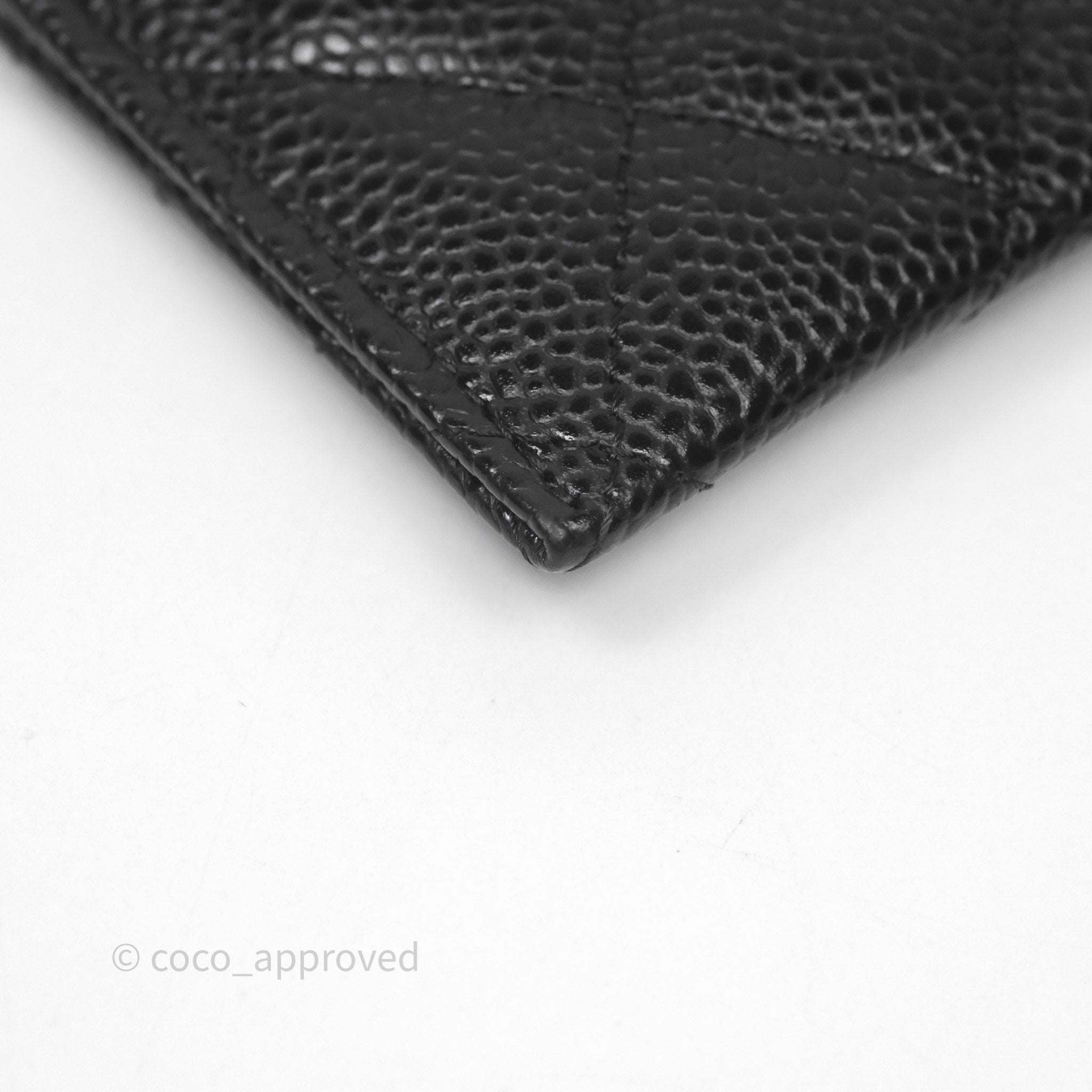 Chanel Classic Flat Card Holder in Black Caviar Leather with Gold Hardware - Luxury Wallet for Women, Perfect for Everyday Use & Gift Giving