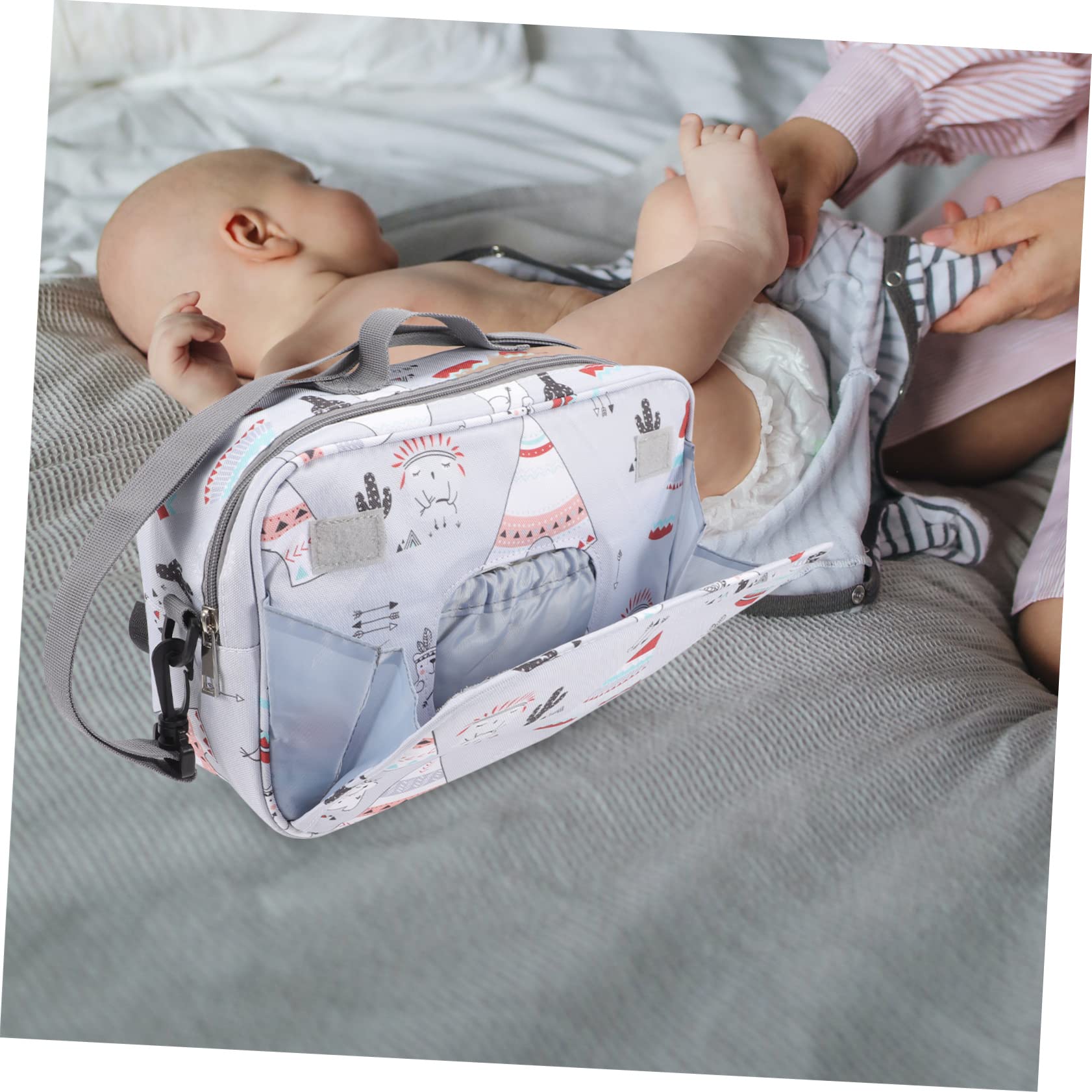 VICASKY 5-Piece Waterproof Travel Diaper Bag Organizer - Large Tote Purse with Multiple Pockets, Polyester Baby Changing Bag for Moms - Perfect for Daycare, Beach Trips & Family Outings