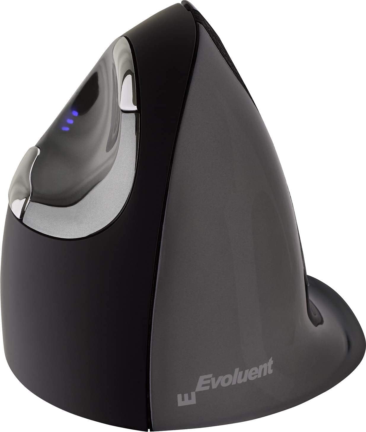 Evoluent VerticalMouse D - Right-Handed Ergonomic USB Wired Mouse for PC & Laptop | Small Size Vertical Mouse with Wrist Support | Includes Microfiber Cleaning Cloth | Perfect for Office Work, Gaming & Long Computer Sessions