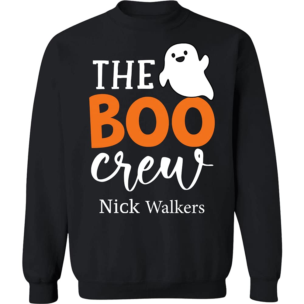 Halloween T-Shirts for Women & Men - Funny Cute Pumpkin Witch Design with Custom Name (Personalized Grandma & Teacher Gift) | Costume Party, Trick or Treat, Halloween Festival Outfit