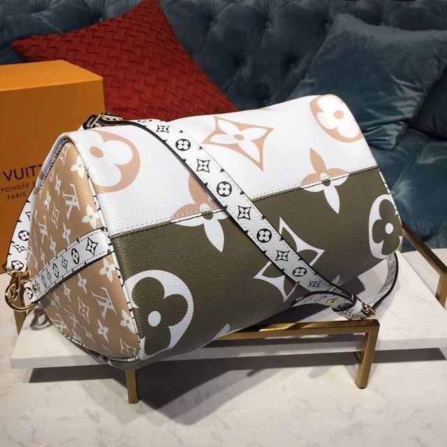 Authentic Louis Vuitton Speedy Bandouliere 30 Monogram Giant White Handbag - Luxury Crossbody Bag for Women, Perfect for Travel, Work & Everyday Use