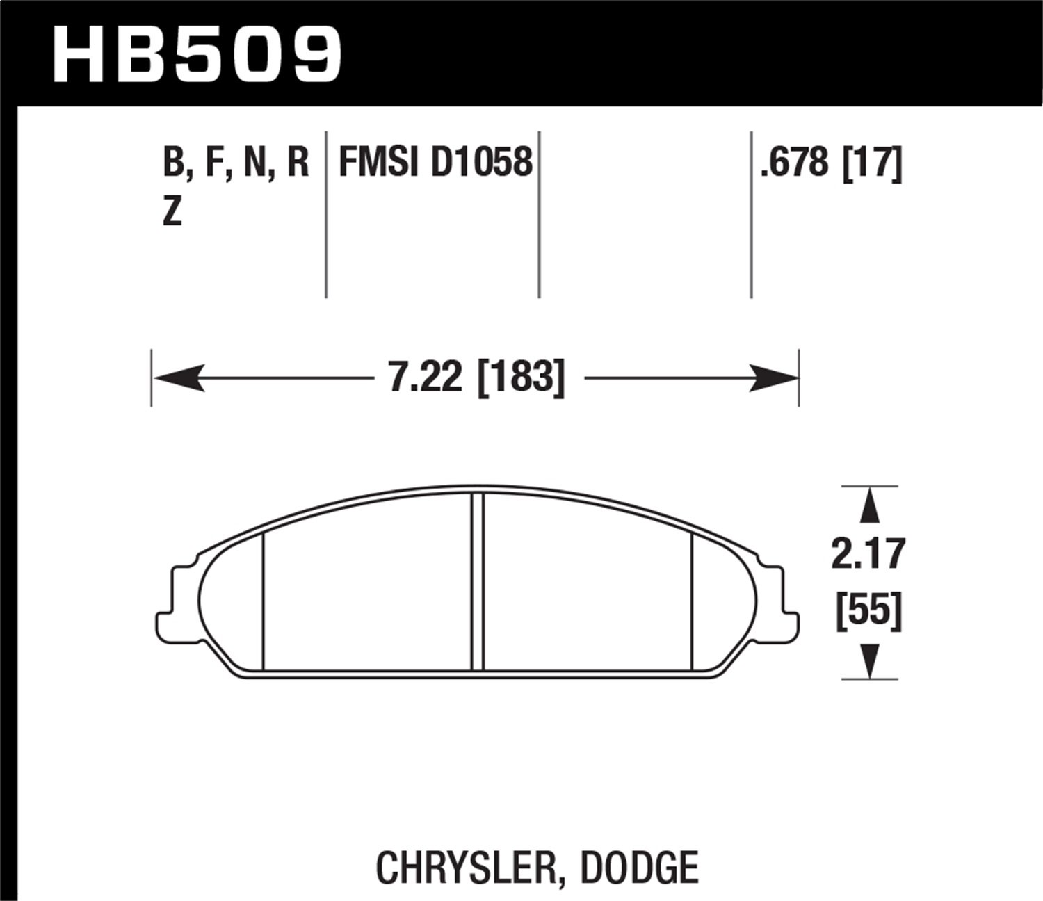 High-Performance Ceramic Brake Pads HB509Z.678 - Low Noise, Long Lasting Braking for Cars, Trucks & SUVs - Ideal for Daily Commute, Mountain Driving & Heavy Loads