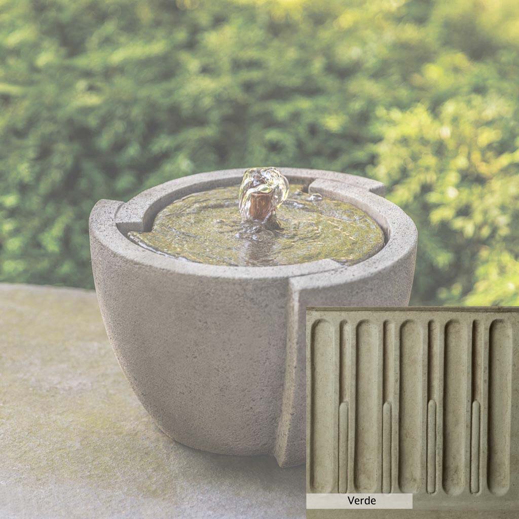 Campania International M Series Modern Outdoor Water Fountain - Elegant Garden Decor for Patio, Yard, and Landscape Design