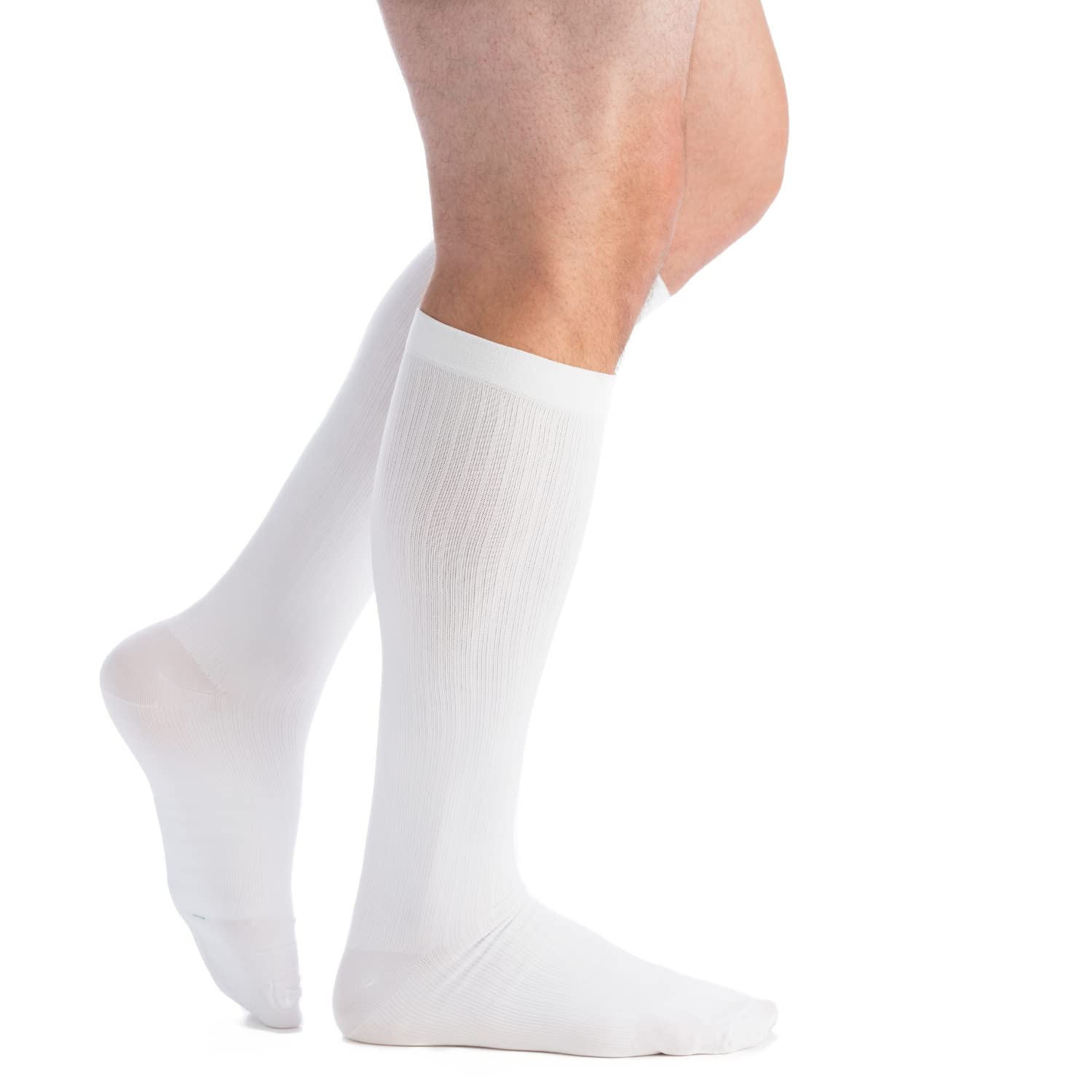 EvoNation Men's Knee High 30-40 mmHg Graduated Compression Socks for Running, Travel & Recovery - Extra Firm Support Medical Socks for Varicose Veins, Swelling & Circulation