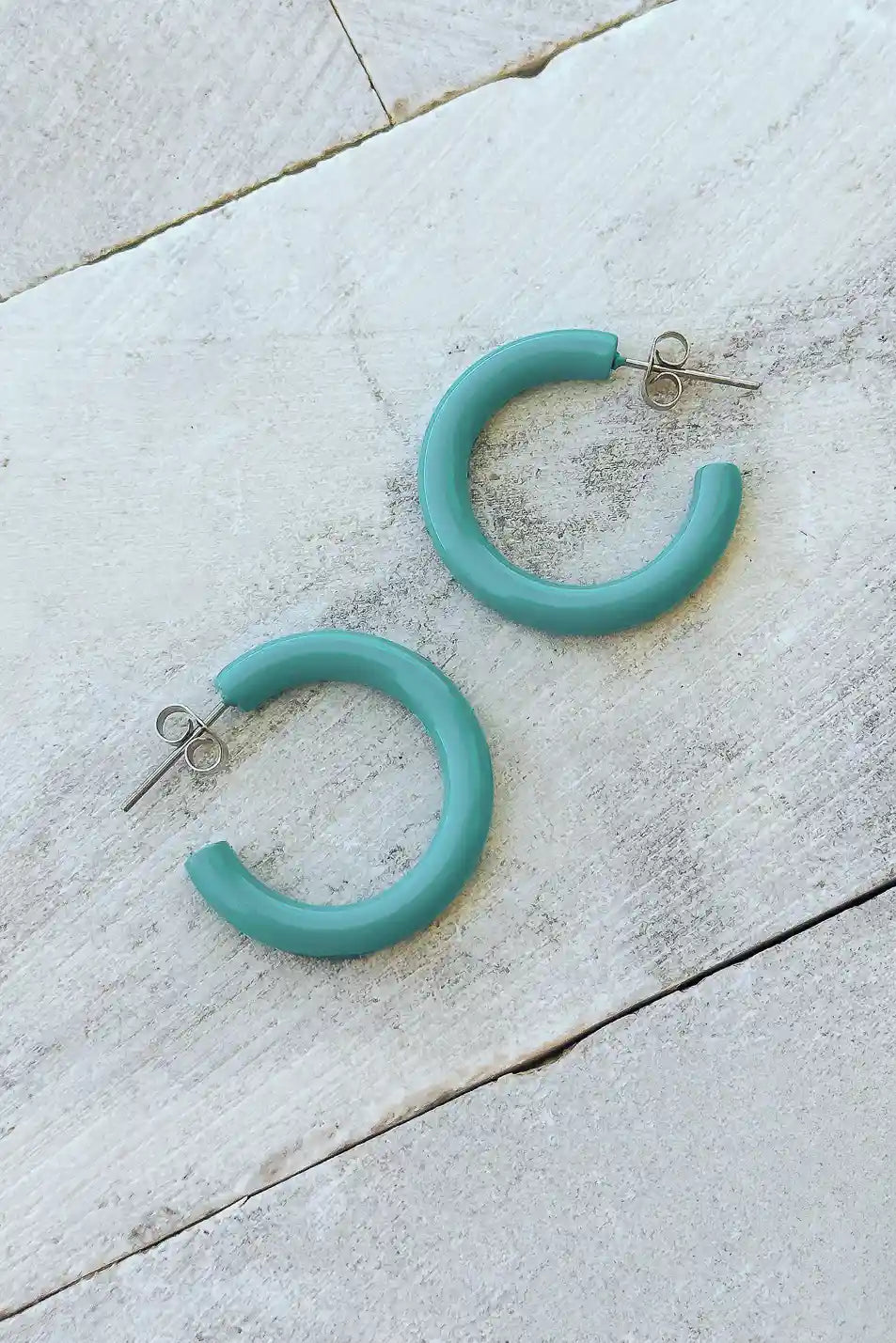 Teal Gemma Earrings for Women - Dainty Stud Earrings for Everyday Wear | Perfect for Gifts, Parties & Casual Outfits