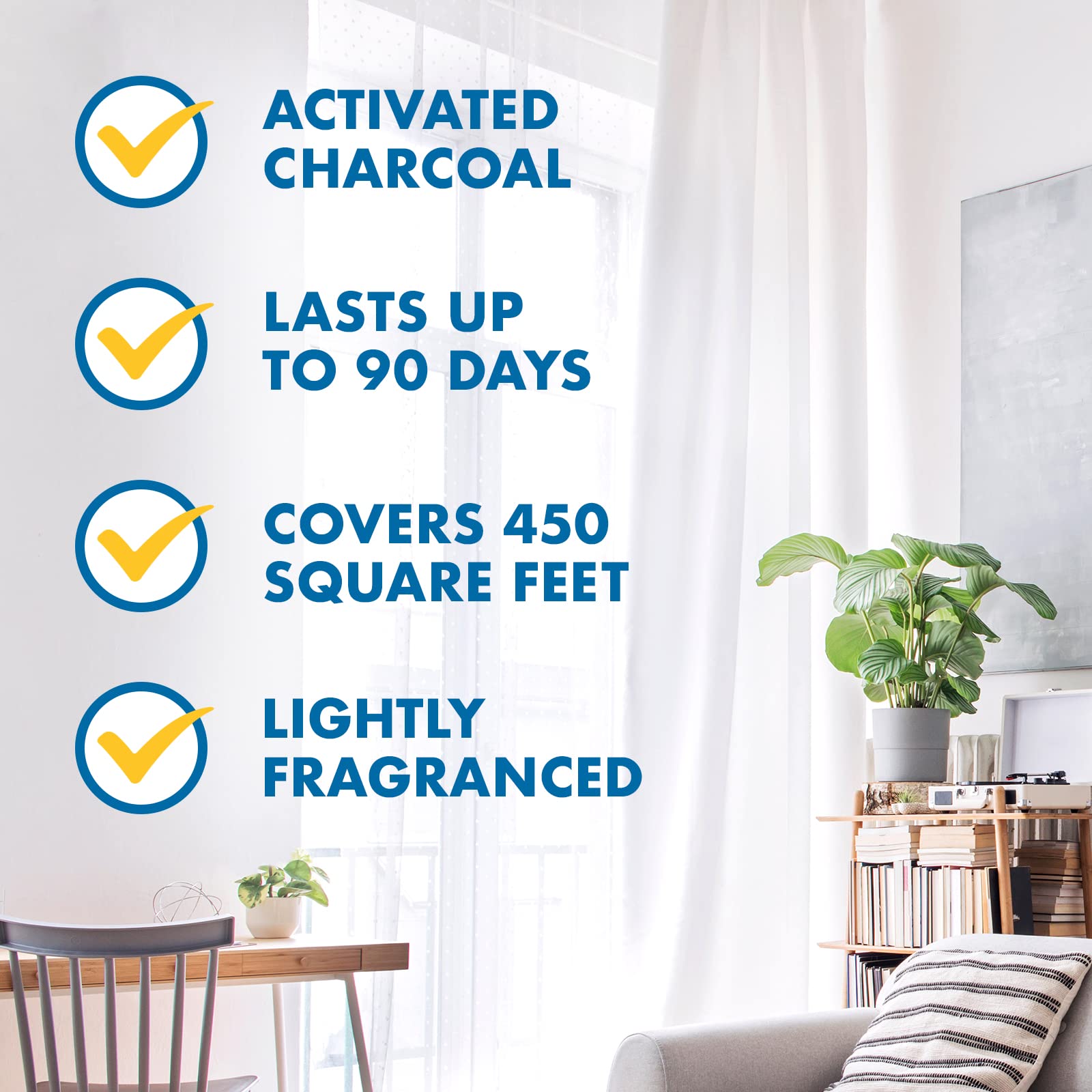 Gonzo Natural Magic Odor Air-Magnet with Activated Charcoal | 14 Oz Odor Eliminator for Home, Car, Pet Areas & Bathroom | Long-Lasting Air Freshener & Deodorizer