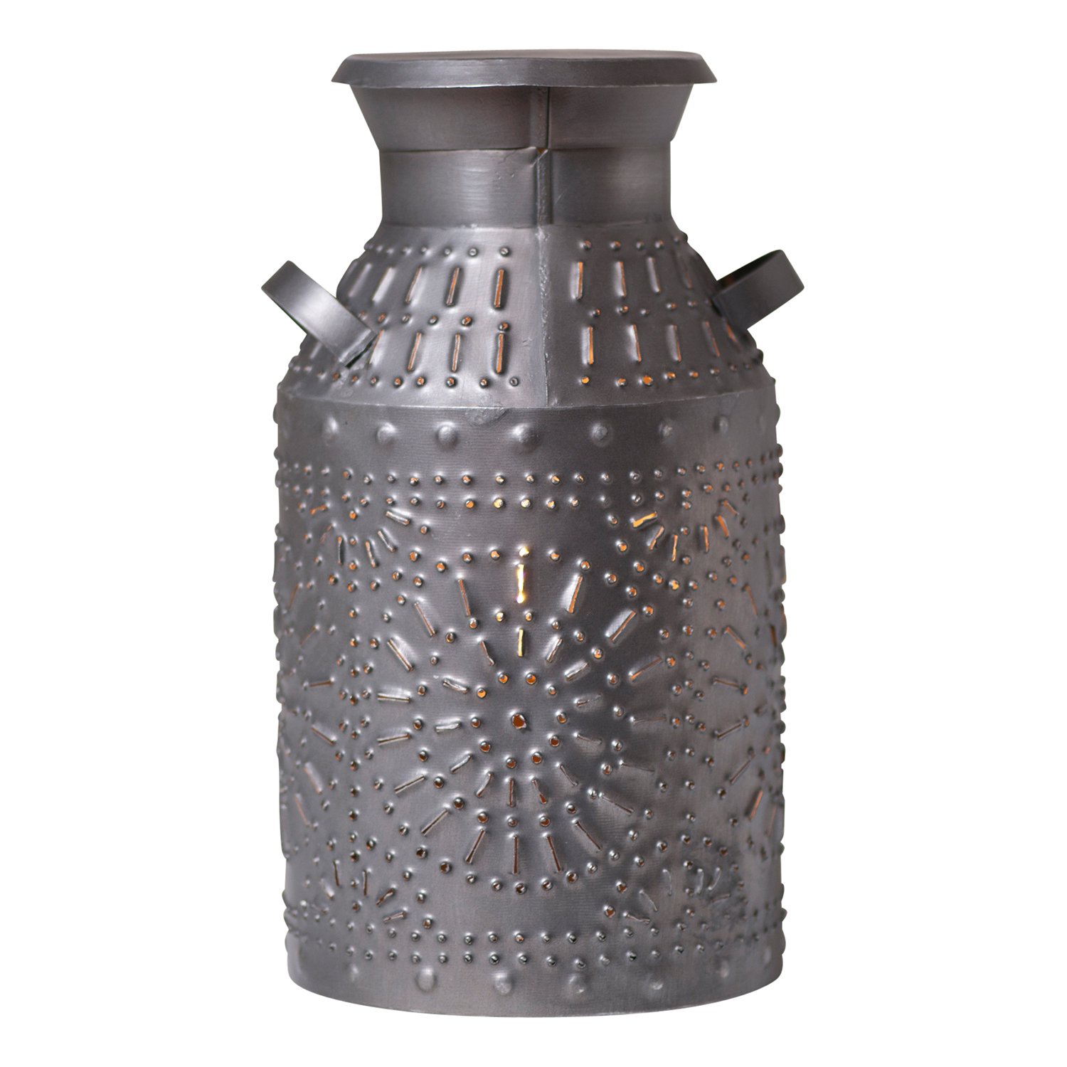 Vintage Antique Tin Milk Can Accent Light - Rustic Farmhouse Decor for Bedroom, Living Room, or Kitchen