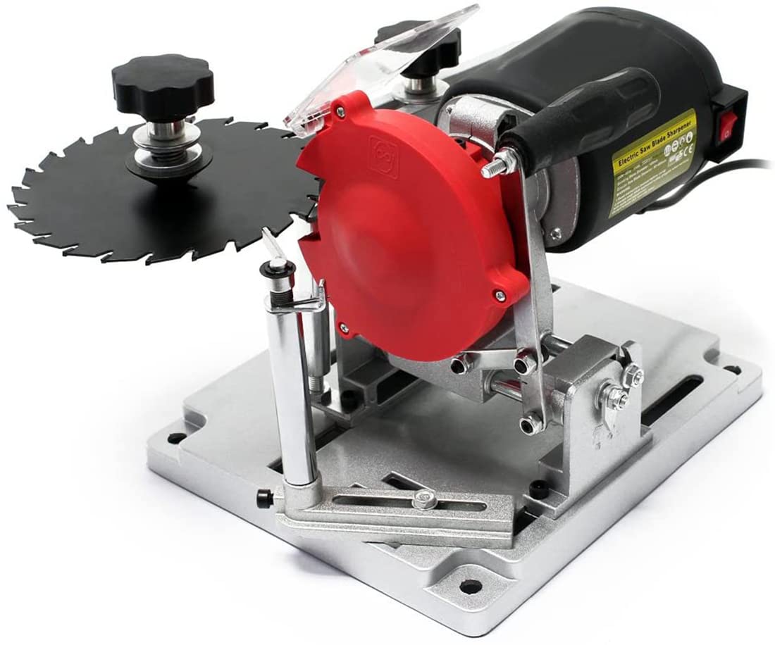 120V Circular Saw Blade Sharpener - Professional Tool for Sharpening Dull Blades - Perfect for Woodworking, Carpentry & DIY Projects