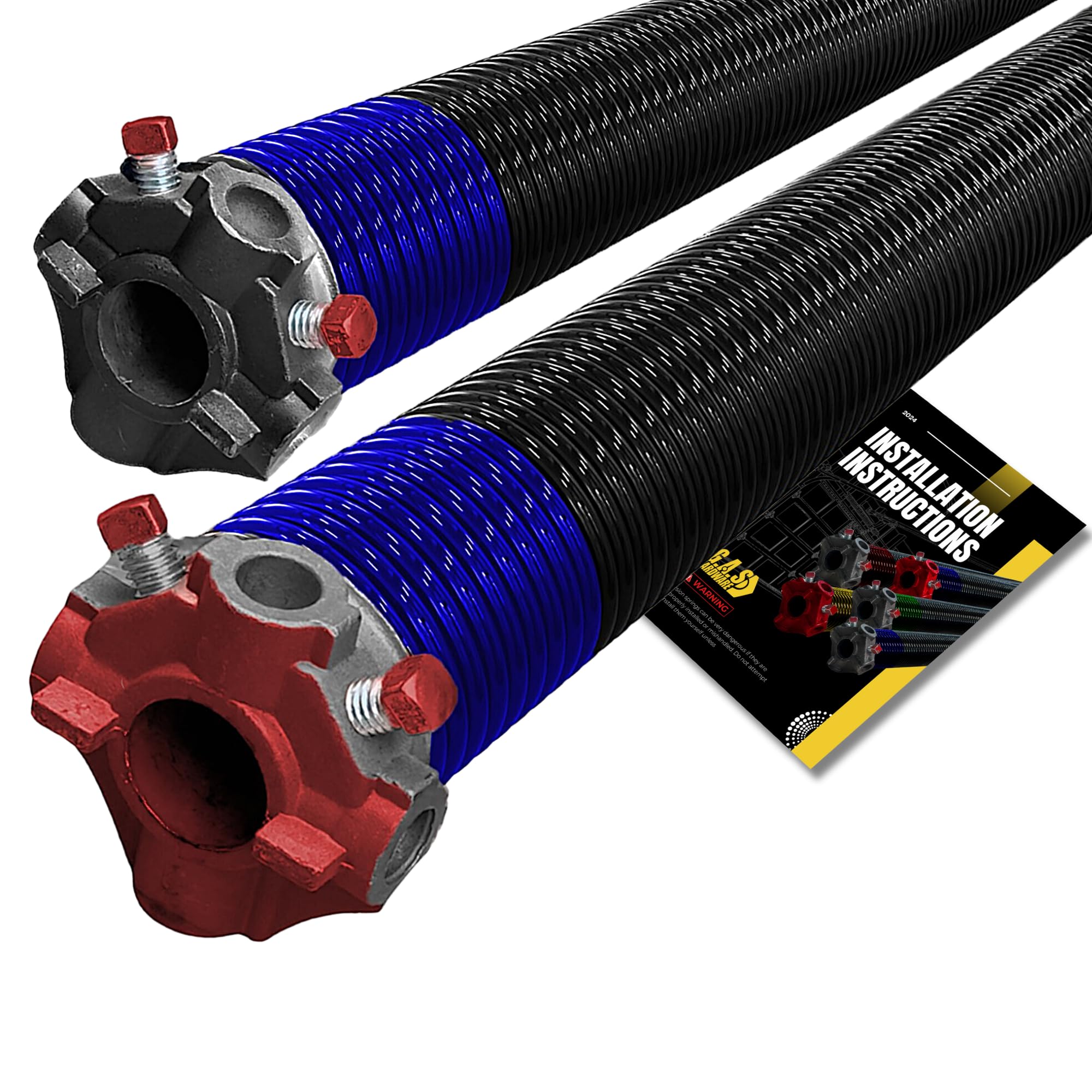 High-Quality Garage Door Torsion Spring 262x2x36 - Left & Right Side Replacement with Precision E-Coating | 30,000+ Cycles & 5-Year Warranty (Pair) | Ideal for DIY Garage Door Repair & Maintenance