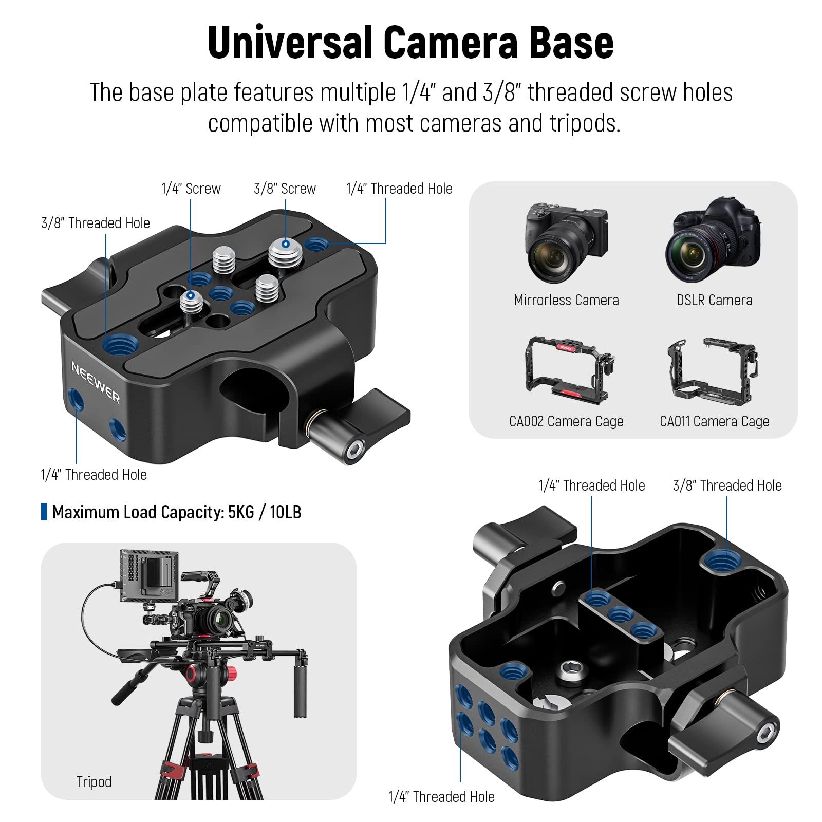 NEEWER Universal Shoulder Rig Kit with 16