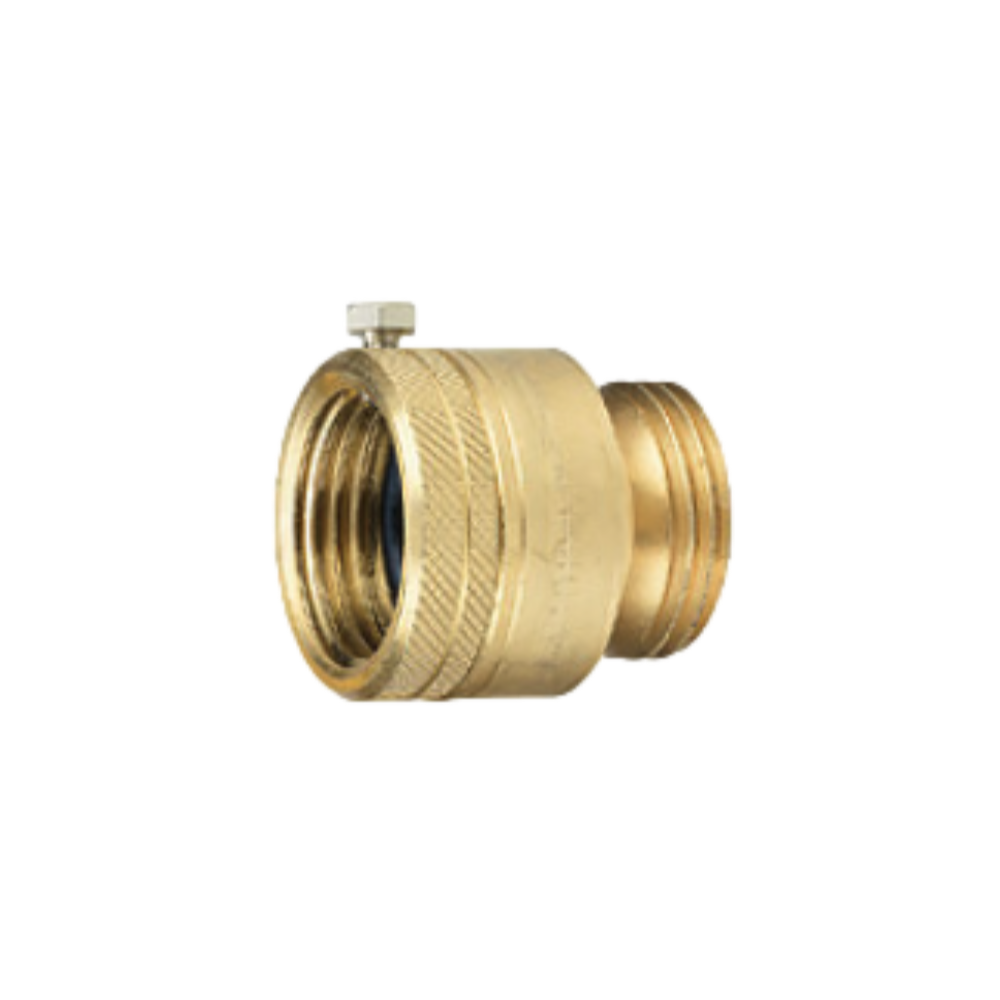 Matco Norca 646AS4 3/4 Inch Brass Hose End Backflow Preventer with Set Screw - FHT x MHT Connection for Irrigation, Plumbing & Water Systems