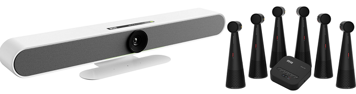 IPEVO UHD 4K All-in-One Video Conference Camera Bar with Microphone & Speaker - 2 Color Options for Home Office & Remote Work