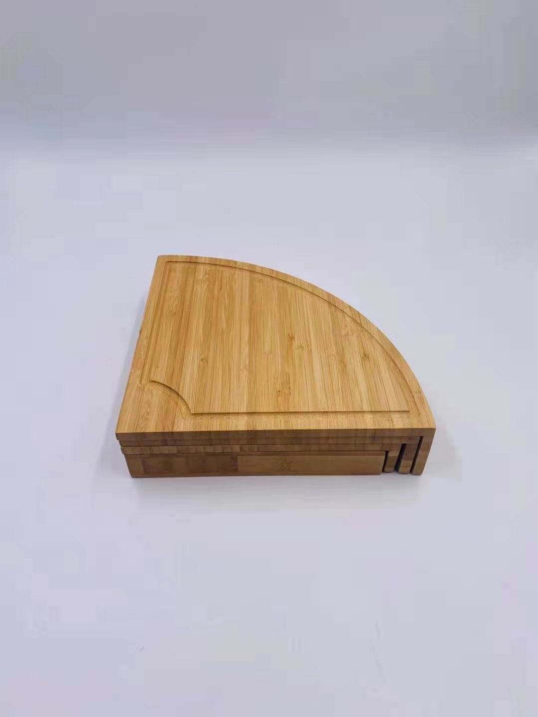 Premium Bamboo Cheese Board Set - Eco-Friendly Charcuterie Serving Tray with Knife Holder - Perfect for Wine Parties, Picnics & Holiday Entertaining