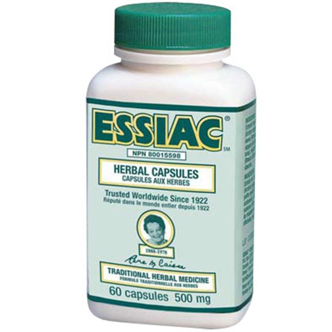 Essiac Herbal Capsules 500mg - 60 Vegetarian Capsules for Immune Support & Detox - Natural Herbal Supplement for Wellness & Cleansing