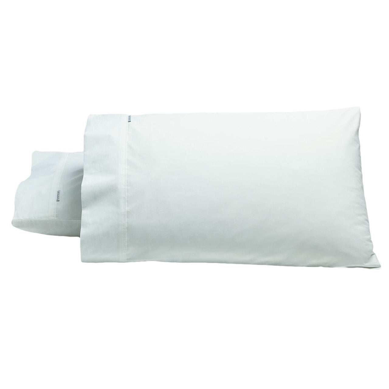 Premium Heston White Standard Pillowcase Set of 2 by Bianca - Soft & Breathable Cotton for Bedroom, Hotel, or Guest Room Decor