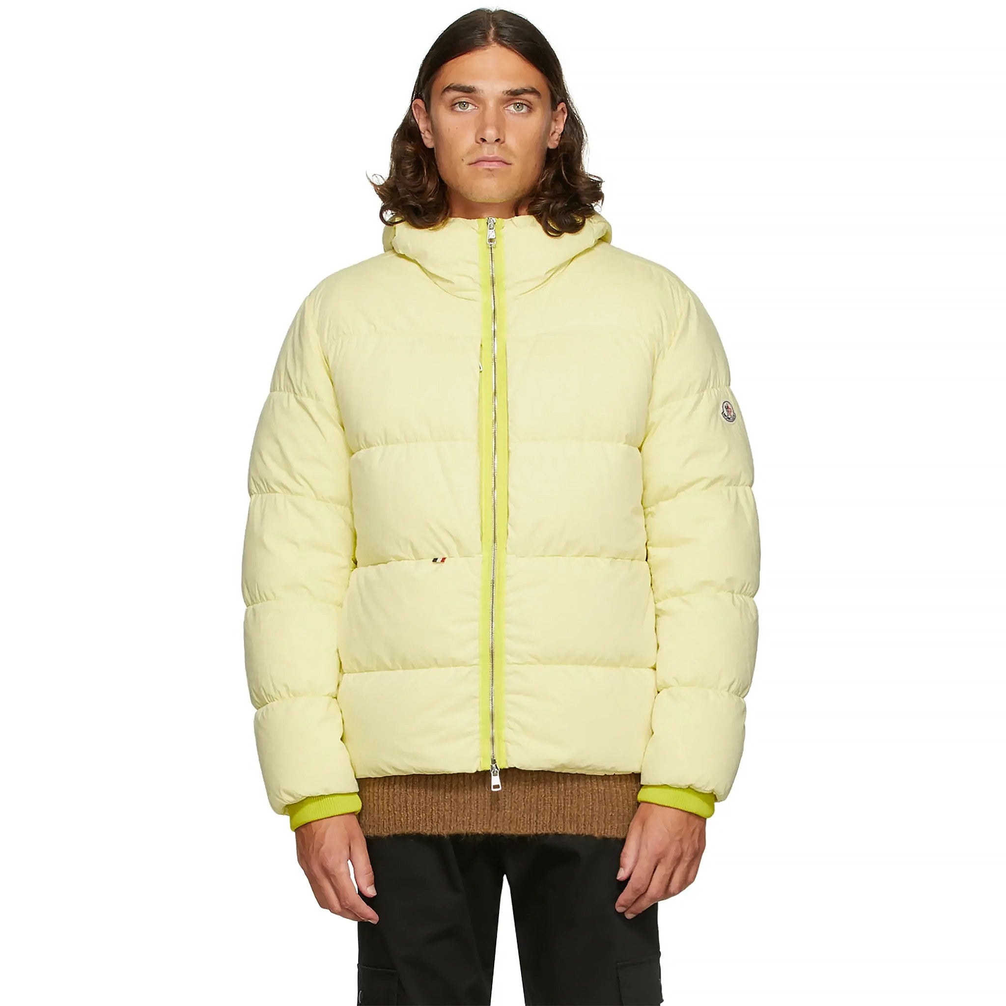 Moncler Paviot Padded Yellow Jacket - Lightweight Winter Coat for Women, Waterproof Windbreaker with Hood | Perfect for Skiing, Snowboarding & Outdoor Adventures