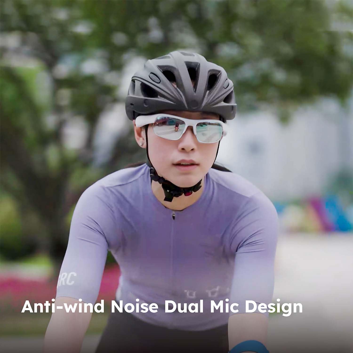 Smart Bluetooth Sports Audio Sunglasses for Cycling, Running & Hiking - Black Frame with Tinted Lenses | Hands-Free Music & Calls for Outdoor Activities