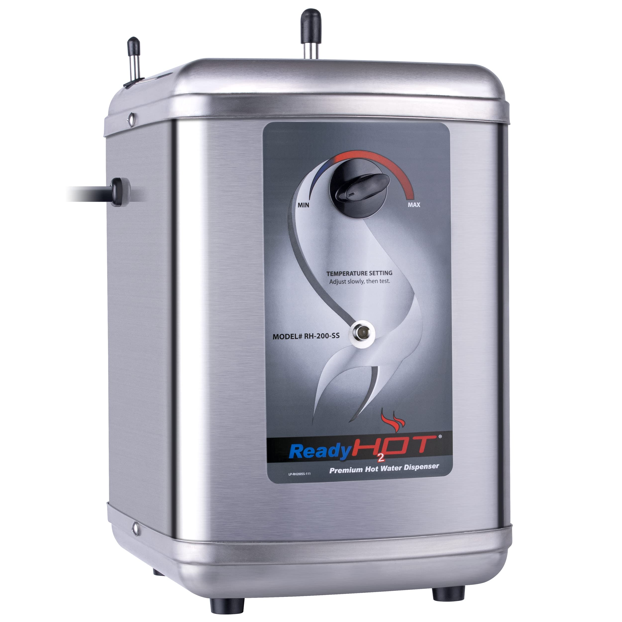 Ready Hot 40-RH-200-SS Instant Hot Water Dispenser System - 2.5 Quarts Stainless Steel Tank with Manual Dial - Perfect for Coffee, Tea & Cooking in Home or Office