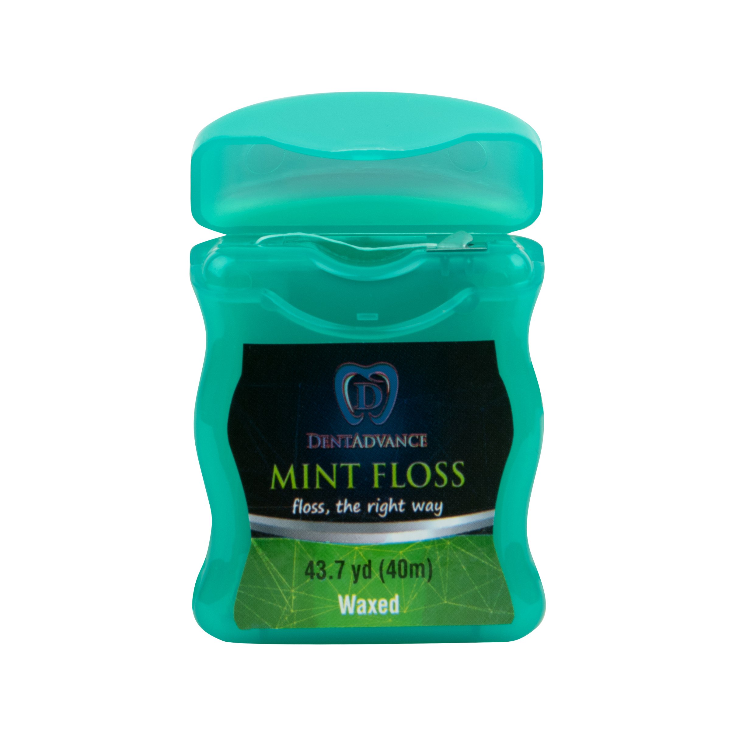 Premium Mint Dental Floss for Easy Back Teeth Cleaning | Waxed, Mint Flavored, 40m (Pack of 6) | Ideal for Travel, Home & Office Oral Care Routine